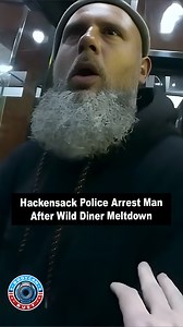 83K views · 259 reactions | Hackensack Police Arrest Man After Wild Diner Meltdown丹 Hackensack police arrested a man after a chaotic diner incident on May 4, 2025 — and the police bodycam footage tells the whole story. From a meltdown to a takedown, here’s what went down in this wild NJ moment.  #PoliceArrest #policebodycam #bodycamfootage #CaughtOnCamera #caughtintheact | Bodycambust | Facebook