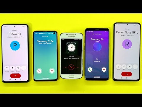 Incoming Call & Alarm Clock Samsung S4 ZOOM+Samsung S9/S10e | Outgoing Call POCO F4 & Redmi Note 11