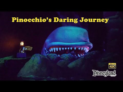 Pinocchio's Daring Journey On Ride Low Light 4k POV Disneyland 2022 01 08