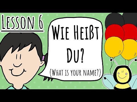 German For Children | What is your name? - wie heißt du? (Lesson 6)