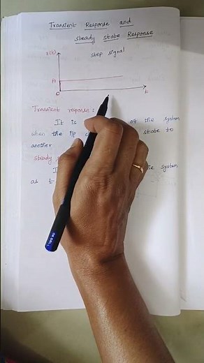 Transient response and steady state response