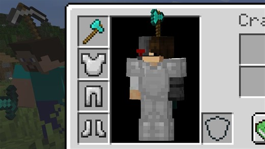 Minecraft but you can wear any weapon