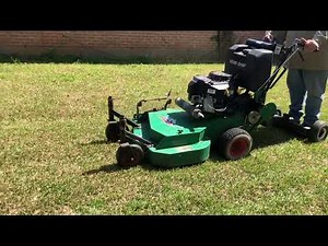 Mowing Grass with the Bobcat Walk-behind