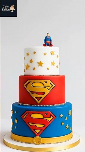 Superman Cake Design for Birthday | Superhero Cake Idea #superman #supermancake #ytshorts #cakereel