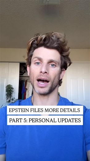 The #EpsteinFiles are key to so much abuse of power. This UPDATE is important. Please stay focused on the rich and powerful. This is who is HARMING ALL OF US. More men and boys who are victims will find their voice and I’m grateful for that. This is why I continue to speak out. #Metoo | Barrett Pall