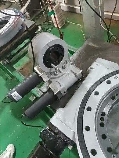 Dual Axis SDE3 Slewing Drive with 24VDC Motor for Antenna Dish and solar tracker #slewingdrive