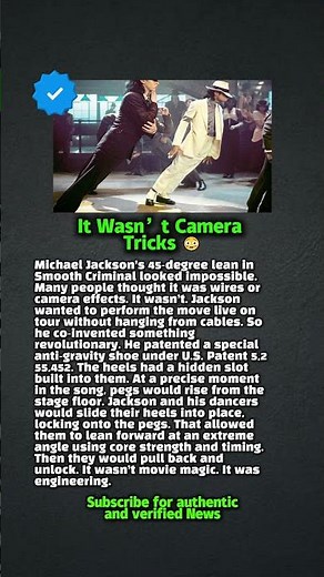 Michael Jackson Patented the Lean 😳