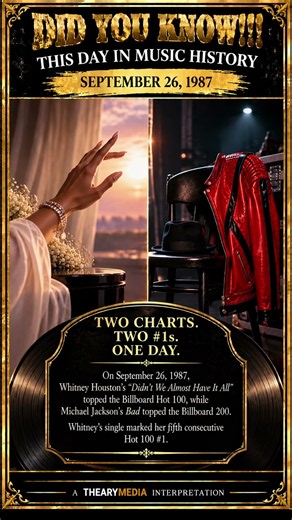 Two Charts. Two #1s. One Day. | September 26, 1987
