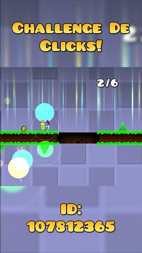 CLICK CHALLENGE MINIGAME | #geometrydash #gd #minigames #minigame