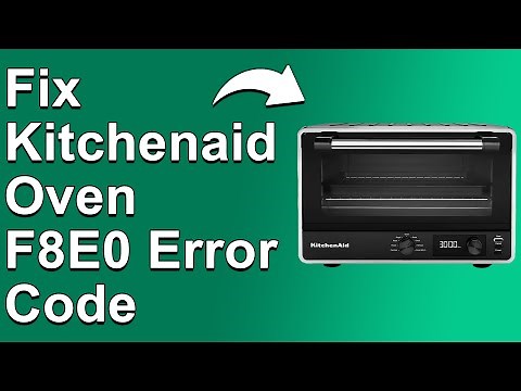 How To Fix F8E0 Error Code KitchenAid (How To Troubleshoot Error F8E0 - Cooling Fan Problem)