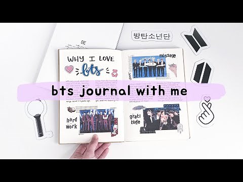 setting up my first BTS JOURNAL with me