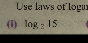 Use the laws of logarithms to solve \log_2{15}.... | Filo