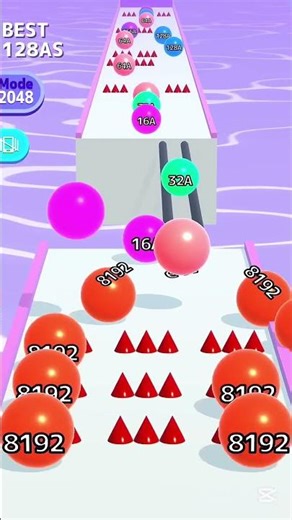 Ball Run 🥎 2048 Infinity Mode New Update Gameplay Part 260