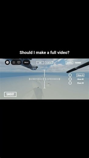 Should I make a full video of this game? #games #gameplay #ac130 #roblox #plane #militaryplane