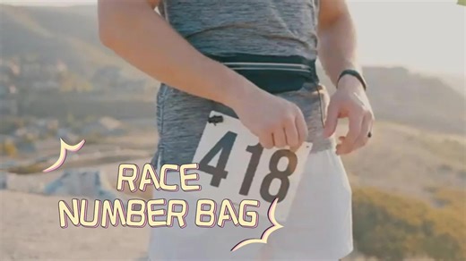 IRun Custom Printed Logo Triathlon Marathon Race Number Bib Holder Belt Running Elastic Sports Belt with Pouch