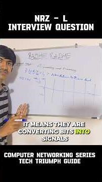 NRZ - L encoding technique #computernetworking
