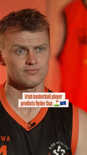 Found out at Media Day that John Carroll is #TeamEurope for the Ryder Cup this weekend at Bethpage Black 🇪🇺 One week to go until he’s back on the court for EJ Sligo All-Stars in the Domino’s Men’s Super League! #GreenMeansGo ☘️ | #IrishBasketball | Basketball Ireland