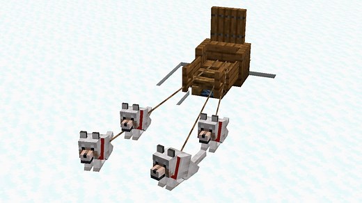 Minecraft trineo de lobos tutorial #Minecraft #Juegos | Rabahrex