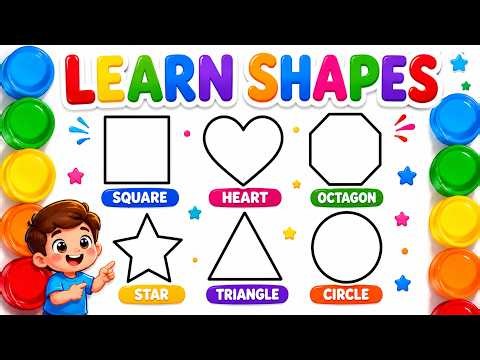 Shapes Names for Children | Fun Learning Video for Kids