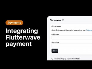 Integrating Flutterwave Payment