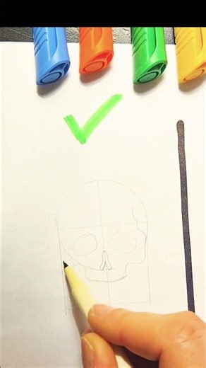 How to draw a Skull #drawingtutorial #howtodraw #skulldrawing #sketch #simpledrawing #arttutorial
