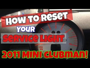 2011 MINI Clubman-How to reset your oil light & CBS condition based service indicator.