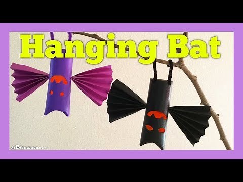 Halloween Craft Activity for Kids: Hanging Bat by ABCmouse.com