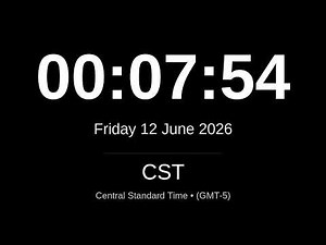 🕒 LIVE: Central Standard Time (CST) Clock | Chicago, Mexico City, Winnipeg | 24/7 World Clock