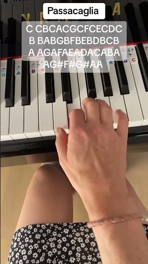 How to play " Passacaglia" by Handel Halvorsen on piano. #pianotutorial #passacaglia