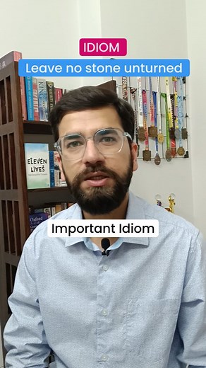 1.3K views · 99 reactions | Important English Idiom: No stone unturned Meaning and usage English language tips . . #englishclass #hinditoenglish #idiomsinenglish #idioms #idiomsandphrases #expressions #learnenglish #englishteacher #englishlearning #englishlanguage #onlineenglish #partsofspeech #basicenglish #englishgrammartips #englishgrammar | English by Siddharth | Facebook