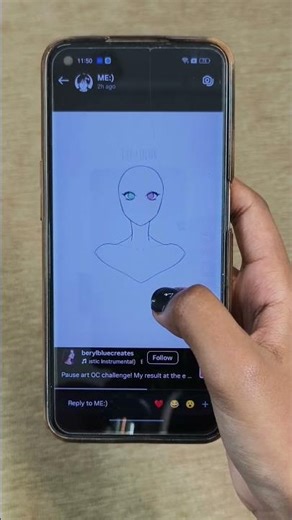 Creating my FIRST!! OC of the YEAR👁️👄👁️ I'm so excited😆 #shorts