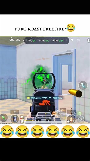 PUBG roast freefire 😂| bgmi 4.2 update |#bgmi #orical #freefire #shorts