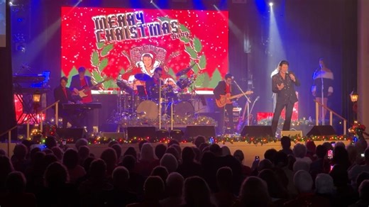 Elvis Christmas Show at The Georgia Elvis Festival with Bill Cherry, David Lee, Alexander Mitchell, Austin Irby -, Riley Jenkins, Braxton Sykes, Jeff Lewis & members of Infinit-E Tribute Band, part 1 | Susan Quinn Sand