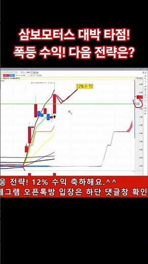 삼보모터스 대박 타점! 주가 폭등! 다음 전략은??