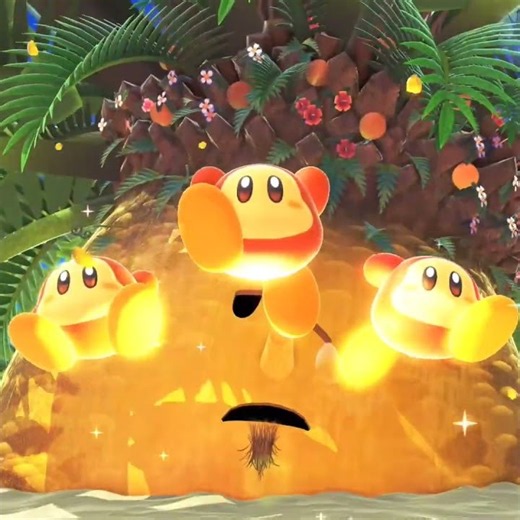 星之卡比 探索發現269🕺過關跳舞💃【蔚藍海岸：恐怖熱帶大樹】 #Kirby and the Forgotten Land Nintendo Switch 2 Edition