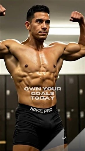 Gym Mirror Flex | Own Your Goals Today | Grit & Frame #motivation #fitnessinspiration