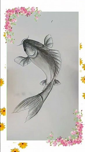 Amazing pencil artwork drawing | easy fish drawing | #pencildrawing #youtubeshorts #viralshorts