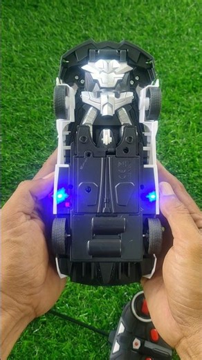 ASMR Unboxing Toys RC Police Car Robot, Remote Control Toys No Talking