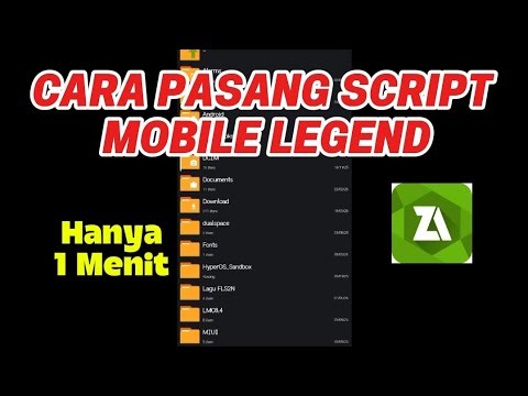 Tutorial on Installing the Mobile Legend Script Zarchiver Application
