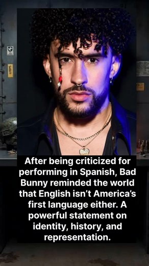 Bad Bunny shuts down critics: “English isn’t my 1st language — it isn’t America’s either.” 🎤🇵🇷🔥