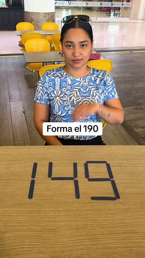 Forma el 190: solución moviendo dos palitos