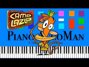 Camp Lazlo Theme Song Slow EASY Medium 4K Piano Tutorial