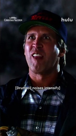 Drumroll: 1, Christmas lights: 0 #ChevyChase #HappyHuludays #NationalLampoonsChristmasVacation