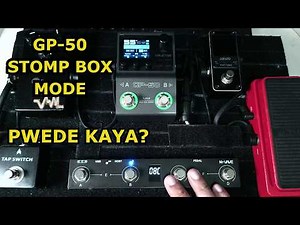 G-P50 STOMP BOX MODE USING M-VAVE CHOCOLATE | TUTORIAL