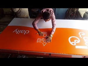 How to paste sticker flex bord