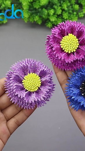 297K views · 3.7K reactions | Amazing Flowers Hair Accessories - DIY EVA Foam Sheet Hair Band and Clips #diy #craft #hairaccessories | DIY Crafts & Art | Facebook