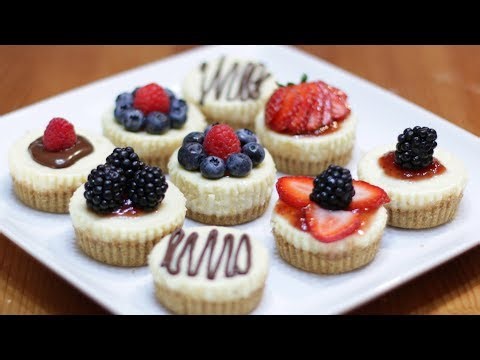 How to Make Mini Cheesecakes | Easy Homemade Cheesecake Bites Recipe