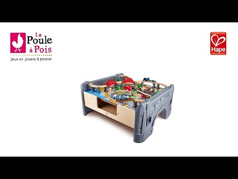 Table d'activités Circuit de train - Hape - lapouleapois.fr