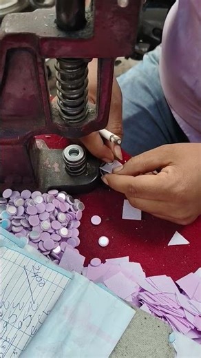 Fabric Covered Snap Button Machine