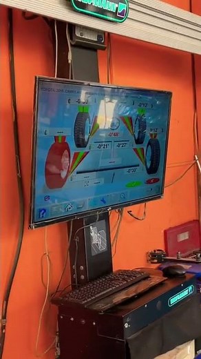 WHEEL ALIGNMENT ON COMPUTER